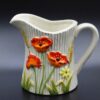 RARE Vintage Lefton Ceramic Tea Set Orange Poppies Wheat Design - Collectible Teapot, Creamer, Sugar Bowl - Boho Kitchen Decor - Image 7