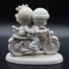 Vintage 1989 Precious Moments Bon Voyage Figurine - Collectible Couple on Motorcycle Statue - Image 3