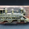 Vintage 1975 Miller Studio Train Locomotive Chalkware Wall Plaques - Minor Flaws - Mechanical Decor Set - Image 7