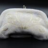 Vintage 1960s Beaded Clutch Purse, Made in Japan, White Elegant Evening Bag, Retro Handbag for Women, Collectible Fashion Accessory - Image 2