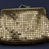 Set of 2 Vintage Aluminum Mesh Coin Purses - Black and Gold, Retro Clutch Handbags, Small Accessories for Women - Image 2