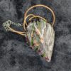 Vintage Hand Blown Glass Pendant Necklace | Iridescent Teardrop Jewelry | Unique Statement Piece | Gift for Her | Artisan Necklace - Image 5