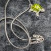 Vintage Green Enamel Turtle Pendant Necklace | Silver-Tone Animal Jewelry | Nature-Inspired Charm - Image 4