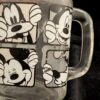 Disney Pair of Mickey & Goofy Mason Jar Glass Mugs with Lids / Vintage Disney Drinkware / Retro Character Mason Jars / Collectible Glass Cup - Image 4
