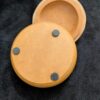 Wooden Round Box with Mother of Pearl Lid / 5" Decorative Trinket Box / Rustic Boho Storage / Natural Wood and Shell Accent Box - Image 6