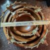 RARE Vintage Set of 3 Wooden Nesting Bowls with Gold Stag Head / Rustic Wooden Bowl Decor / Unique Serving Bowls / Gift for Nature Lovers - Image 7