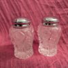 Vintage Imperial Glass Pinwheel Hobstar Salt and Pepper Shakers | Pressed Glass - Image 3