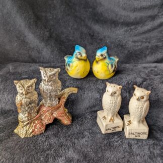 Vintage Owl and Bird Salt and Pepper Shakers | Choose Your Set | Mid-Century Kitchen Decor | Retro Collectibles