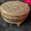 Antique Repoussé Jewelry Box – Intricately Detailed, Likely Victorian or Edwardian Era - Image 8
