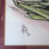 Set of 2 Signed Julia Grainer Vegetable Prints / Radish and Green Bean Wall Art / Framed Farmhouse Decor - Image 3