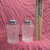 Vintage Imperial Glass Pinwheel Hobstar Salt and Pepper Shakers | Pressed Glass - Image 2