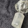 Antique 12.5" 3-Ring Neck Glass Decanter | Unique Faceted Design with Stopper | Steeple Stopper 3-Ring Neck Bottle | Antique Barware - Image 6