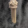 Vintage Silver Tone Tassel Pendant with Rhinestones - Retro Jewelry, Statement Necklace, Boho Chic Accessory, Unique Gift for Her - Image 6