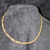Vintage Pierre Cardin Gold-Tone Choker Necklace | 18" Minimalist Design with Screw Clasp | Mid-Century Modern Jewelry - Image 2