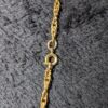 Vintage Sarah Coventry Gold-Tone Cross Necklace | Textured 1970s Cross Pendant with Amber Glass Stone | 24” Chain - Image 6