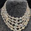 Choice of Vintage Five-Strand Aurora Borealis Crystal Necklaces | Graduated Multi-Strand Design | Adjustable 13-16” Choker - Image 5