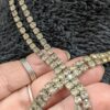 Choice of Vintage Rhinestone Necklaces | Double-Row Choker (11.5-15.5”) or Classic V-Shape (18”) | Elegant Sparkling Jewelry - Image 3