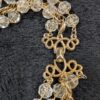 Vintage Sarah Coventry Three-Strand Clear Bead with Gold Chain Necklace & Bracelet Set | 18"-20" Necklace | 7" Bracelet - Image 6