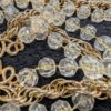 Vintage Sarah Coventry Three-Strand Clear Bead with Gold Chain Necklace & Bracelet Set | 18"-20" Necklace | 7" Bracelet - Image 3