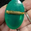Vintage Lucite Floral Brooch | Retro Green Oval Pin with Encased Dried Flowers – Nature’s Beauty Preserved! - Image 5