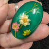 Vintage Lucite Floral Brooch | Retro Green Oval Pin with Encased Dried Flowers – Nature’s Beauty Preserved! - Image 4