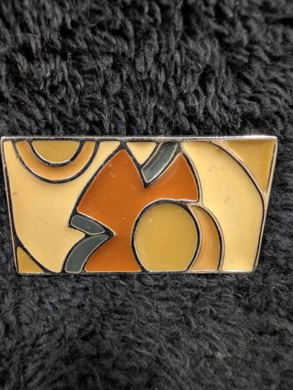 Vintage 1984 Ginni Johansen Abstract Brooch | Bold Geometric Statement Piece