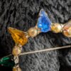 Vintage Rhinestone Brooch Collection | Choice of B. David Crystal Star or Chic Pyramid Pin | Mid-Century Glam! - Image 7