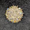 Choice of Vintage Rhinestone Brooches | Sparkling Aurora Borealis Dome or Mid-Century Crystal Flower Pin – Retro Glam at Its Finest! - Image 2