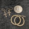 Vintage 925 Silver Earrings | Textured Hoop or Dainty Cross Dangles | Classic Sterling Jewelry | Timeless & Versatile Styles - Image 10
