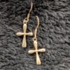 Vintage 925 Silver Earrings | Textured Hoop or Dainty Cross Dangles | Classic Sterling Jewelry | Timeless & Versatile Styles - Image 7
