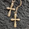 Vintage 925 Silver Earrings | Textured Hoop or Dainty Cross Dangles | Classic Sterling Jewelry | Timeless & Versatile Styles - Image 9