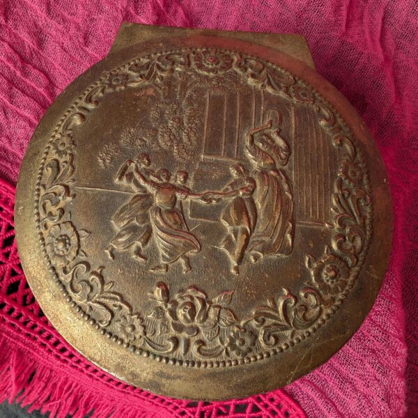 Antique Repoussé Jewelry Box – Intricately Detailed, Likely Victorian or Edwardian Era