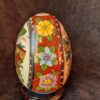 K - for S ---Hand-Painted Ceramic Satsuma Style Enamel Egg with Stand – Vibrant Oriental Design - Image 3