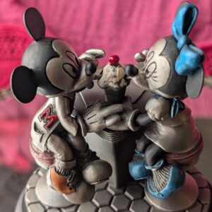 RARE Disney Mickey & Minnie "Sippin' Soda"  Collectible Chilmark Pewter | "Sweethearts Too" Collection | Limited Edition | 1994 Hudson Creek