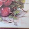 Set of 2 Signed Julia Grainer Vegetable Prints / Radish and Green Bean Wall Art / Framed Farmhouse Decor - Image 2
