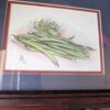 Set of 2 Signed Julia Grainer Vegetable Prints / Radish and Green Bean Wall Art / Framed Farmhouse Decor - Image 8