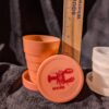 Vintage Collapsible Cups Silver, Pink, White/ Metal and Plastic / Travel Cup Collectibles / Fleur-de-Lis Embossed Lid / Maine Lobster Lid / - Image 8