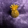RARE: Gold-Tone Pineapple Pendant | Articulated Moving Fruit Charm | Retro Tropical Jewelry | Pineapple Enthusiast Pendant - Image 2