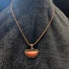 Handmade Vintage Red Rhodochrosite Pendant, Cord-wrapped Gemstone Jewelry, Unique Rustic Stone Necklace - Image 6
