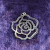 Set of 3 Rose Pendants - 2 Gold Tone, 1 Silver Tone Vintage Jewelry, Romantic Rose Pendants, Floral Pendant Collection - Image 7