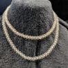 Vintage 38-Inch Faceted Clear Crystal Beaded Necklace | Long Single Strand | Classic Transparent Bead Jewelry - Image 4