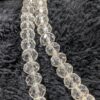 Vintage 38-Inch Faceted Clear Crystal Beaded Necklace | Long Single Strand | Classic Transparent Bead Jewelry - Image 5