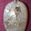 Vintage Handmade Resin Pendant | Embedded Shell Pieces & Glitter Background | Beaded Hook and Adjustable Cord Necklace (18-20") - Image 3