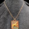 Vintage Château Codignat Clay Medallion Pendant | French Souvenir with Leaping Animal & Plant Motif | Historic Collectible - Image 2