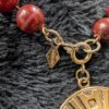 Vintage Sarah Coventry 36" Mahogany Beaded Necklace with Medallion | 1978 "Safari" Collection | Boho Chic Statement Jewelry - Image 5