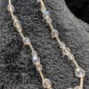 Vintage Aurora Borealis Crystal Bead Necklace | 19" Single Strand Faceted Beads | Elegant Retro Jewelry - Image 7