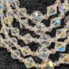 Choice of Vintage Five-Strand Aurora Borealis Crystal Necklaces | Graduated Multi-Strand Design | Adjustable 13-16” Choker - Image 6