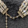 Choice of Vintage Five-Strand Aurora Borealis Crystal Necklaces | Graduated Multi-Strand Design | Adjustable 13-16” Choker - Image 4