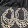 Choice of Vintage Five-Strand Aurora Borealis Crystal Necklaces | Graduated Multi-Strand Design | Adjustable 13-16” Choker - Image 8