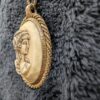 Vintage Sarah Coventry Cameo Pendant Necklace | Gold-Tone Rope Frame & Classic Lady Silhouette | 17” Chain - Image 2